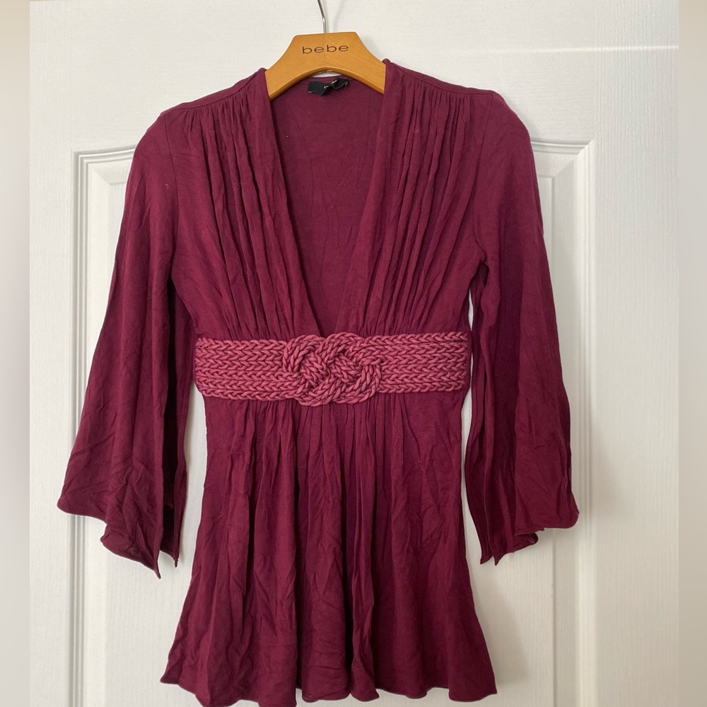 Sky ¾ Sleeves Cranberry Size S